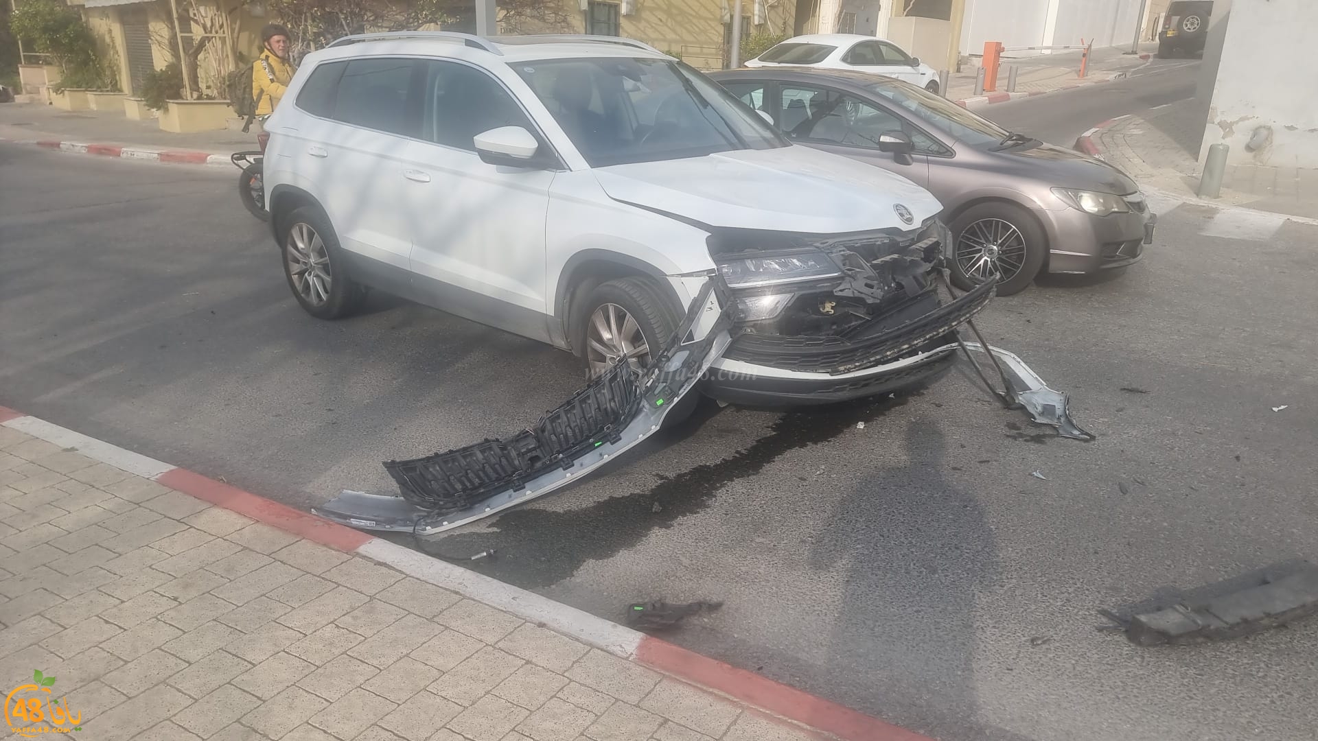 يافا: اصابة طفيفة بحادث طرق بين مركبتين